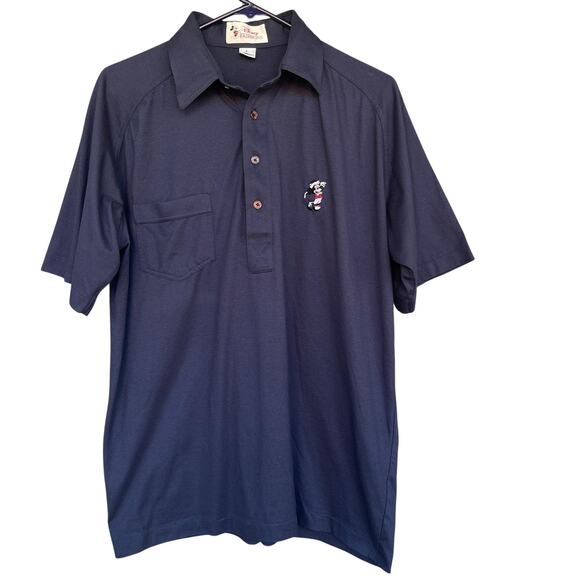 Vintage Disney Shirt Mens Large Mickey Mouse Embroidered 90s USA Golf Polo Carto - Picture 1 of 8